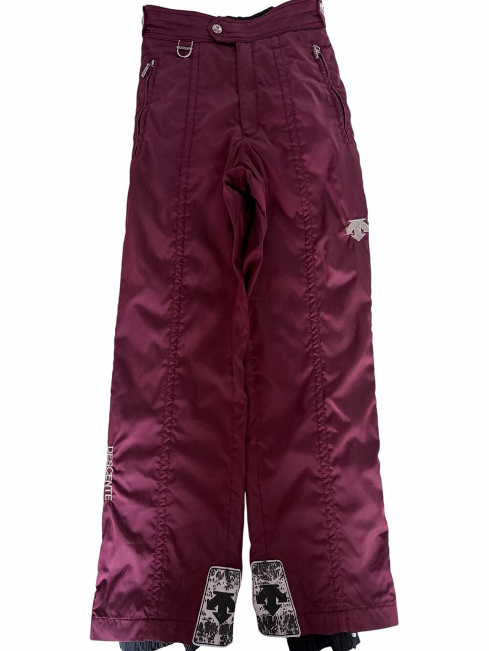 Descente Ski Snow Pants Womens Medium Burgundy Insulated Winter Snowboard Pants